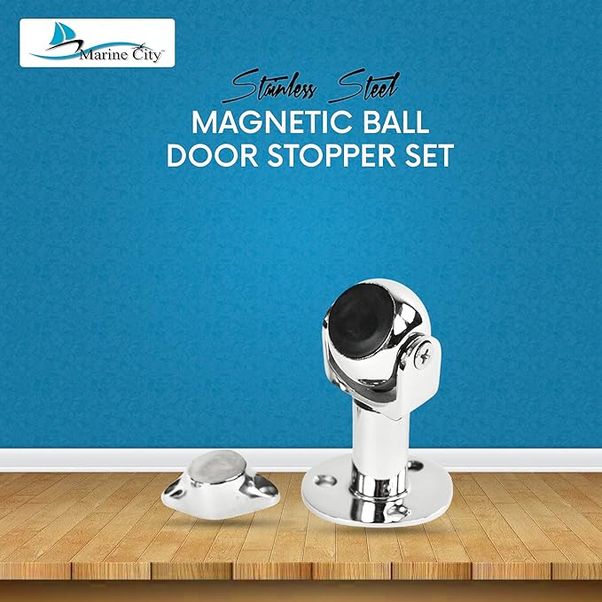 MARINE CITY Magnetic Ball Door Window Stopper Set, 316 Stainless Steel - Image 2