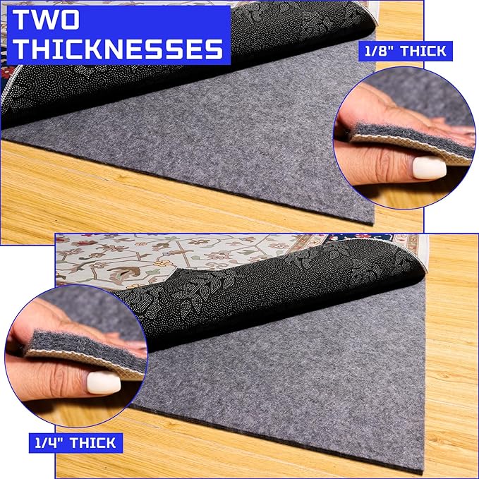 100% Waterproof Non-Slip 1/4” Extra Thick 5x7 ft Rug Pad - Image 7