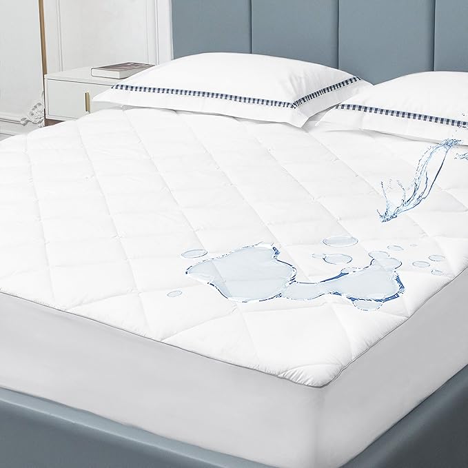 Sunflower Quilted Twin XL Mattress Protector, Mattress Pad Twinxl College Dorm by SunflowerHometexUS