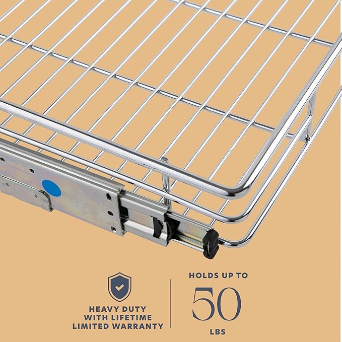 HOLDN’ STORAGE Pull Out Cabinet Organizer, Heavy Duty Caddy w/Lifetime Limited - Image 7