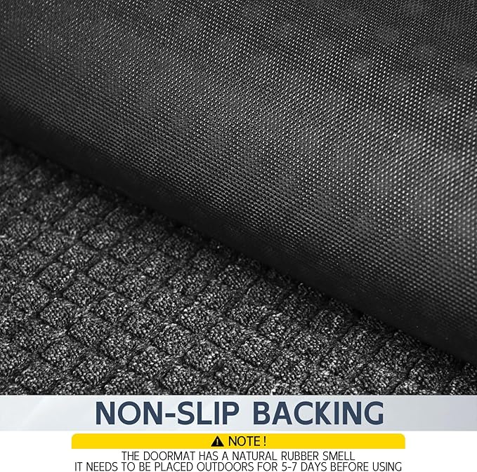 Indoor Outdoor Front Door Mats, Garage Entrance, Stain and Fade Resistant - Image 5