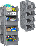 TidyFriend Plastic Stackable Bins by Skywin