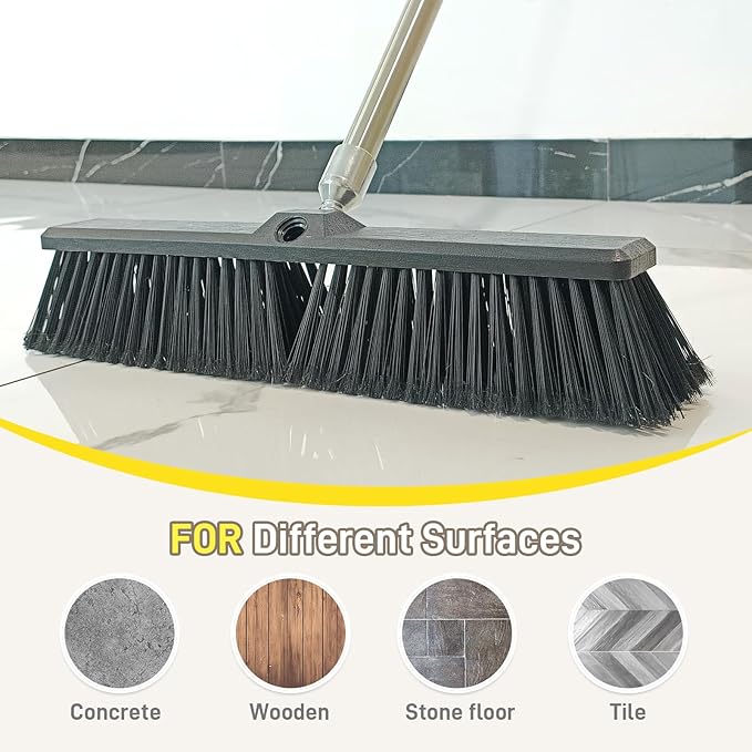 Push Broom Head Outdoor Large Stiff Bristle - Image 6