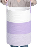CLHMILY&Z 60L Laundry Basket Round Storage Rope Basket by ClhmilyZ
