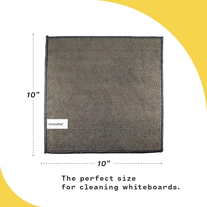 Remooble Dry Erase Whiteboard Cleaner Spray & Microfiber Cleaning Cloth - Image 3