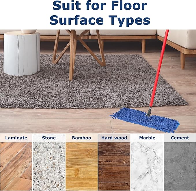 3 Pack Microfiber Mop Head Refills - Image 5