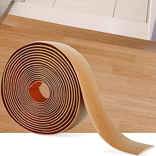 20Ft Floor Transition Strip Self Adhesive Vinyl Cover Floor Strip Flat Divider by MYFAMIREA