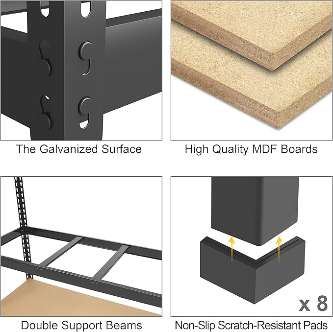 PrimeZone 6 Pack Heavy Duty Storage Shelves - Image 4