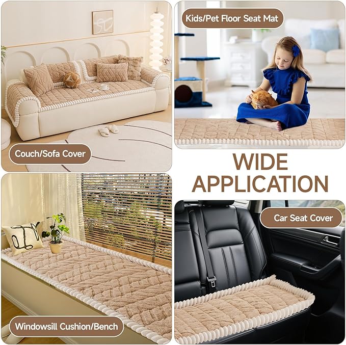 OTOB Couch Covers for 3 Cushion Couch Sofa Pet Friendly, Washable & Non Slip - Image 5