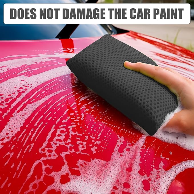 4 PCS Bug Scrubber Sponge Car, Bug Remover Wash Sponge，Car Cleaning Sponge - Image 6