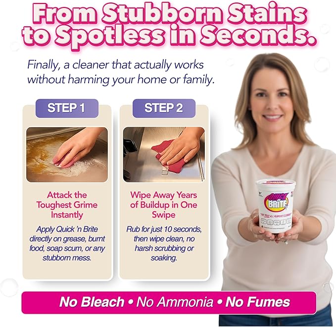 Quick 'n Brite All Purpose Cleaning Paste – Miracle Cleaner - Image 5