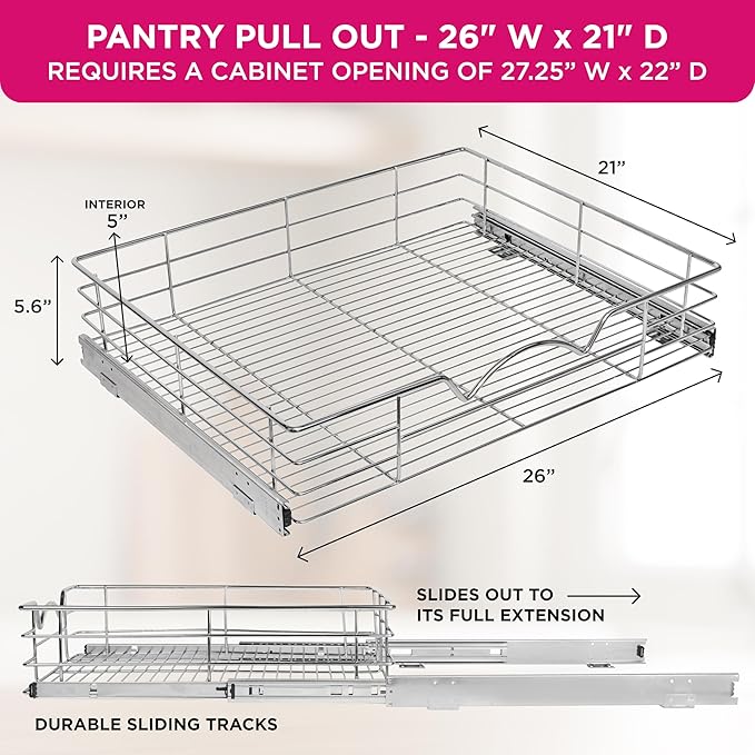 HOLDN’ STORAGE Heavy-Duty Premium Collection Pull Out Cabinet Organizer - Image 3