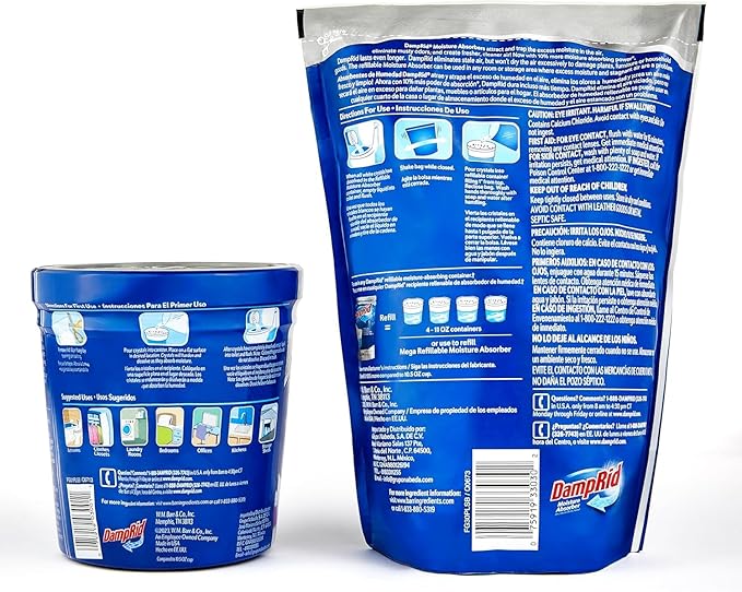Damp Rid Refillable Moisture Absorber, Includes Single Damp Rid Fresh Scent - Image 2