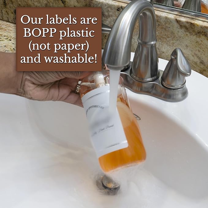 Clear Refillable Shampoo, Conditioner, and Body Wash Bottles - Image 5