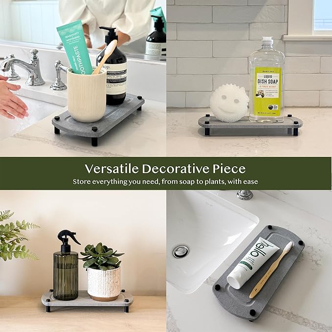2PCS Water Absorbing Stone Soap Tray - Image 5