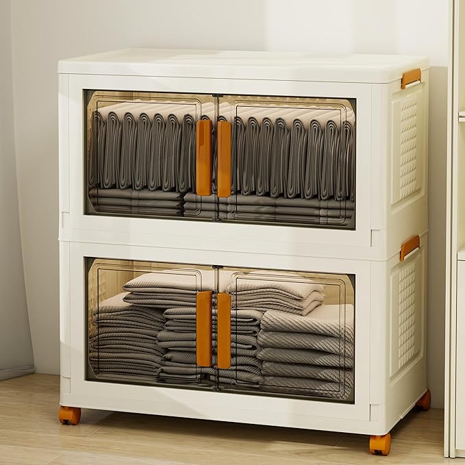 2 Tier Extra Large Stackable Storage Bins - Image 7