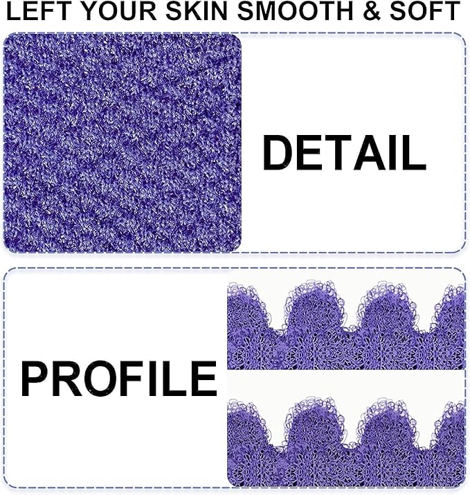 Evridwear Exfoliating Gloves for Shower, 100% Nylon Thick Soft Medium Heavy - Image 3