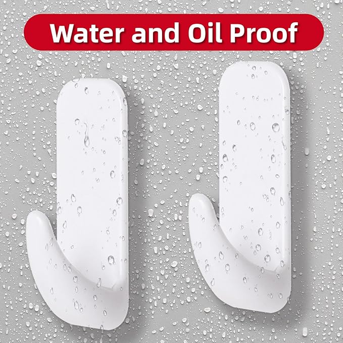 Wall Hooks for Hanging Heavy Duty, Large 12 Self Adhesive Wall - Image 5
