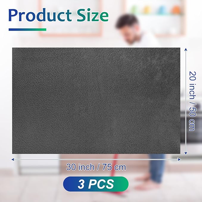 Newwiee 3 Pcs Extra Large Microfiber Cleaning Cloth 30" x 20" Washable Reusable - Image 2