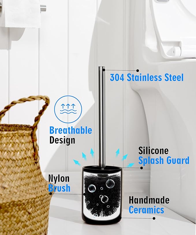 Ceramic Toilet Brush & Holder Set - Image 7