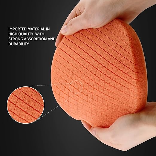 Orange Light Cut Pad, Buffing Polishing Pads, SPTA 1Pc 6.5 Inch Face - Image 3