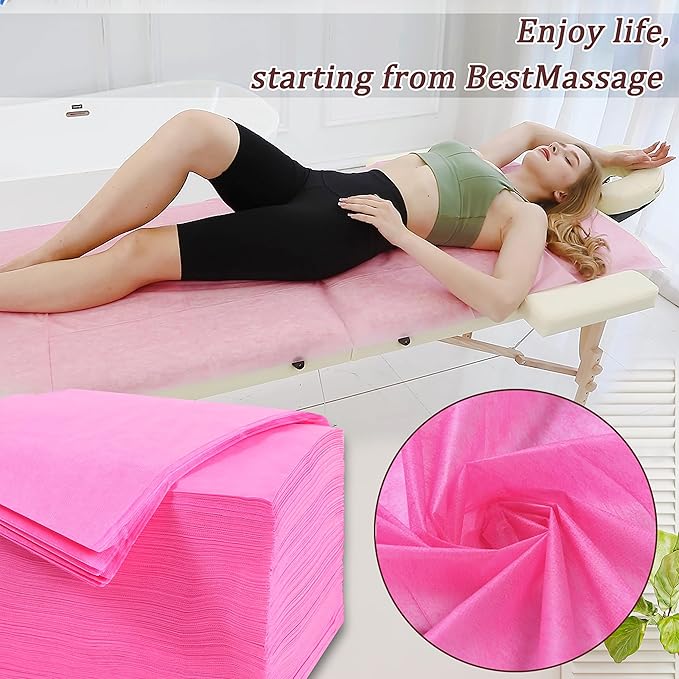 600 Pcs Disposable Bed Sheets 31" x 71" Massage Table Sheets Non Woven Fabric - Image 3