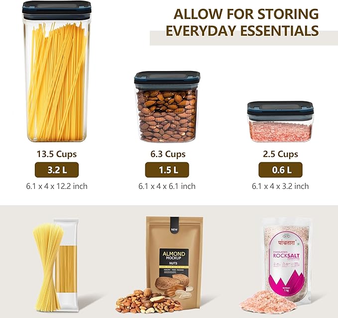 4 PACK Dog Treat Container 0.6 Qt*2+1.5 Qt+3.4 Qt, Airtight Food Storage - Image 5