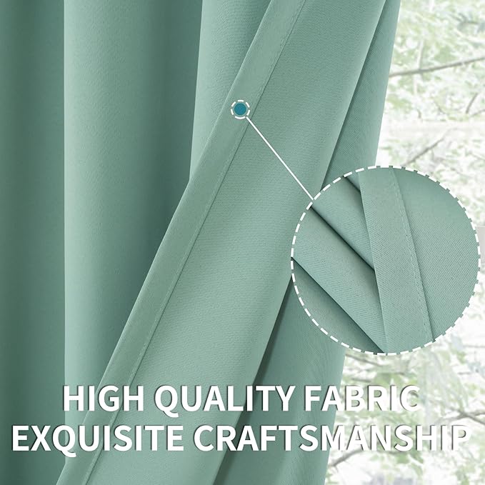 BGment Light Sage Blackout Curtains 84 Inches Long - Image 6