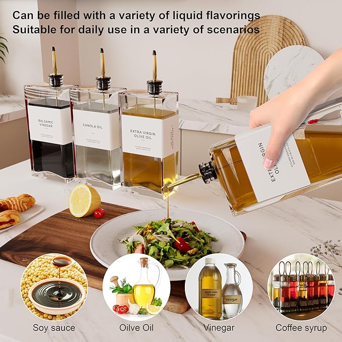 Olive Oil Dispenser for Kitchen, 16.9 oz/ 500 ml Olive Oil Dispenser Bottle - Image 2