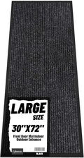 Front Door Mat Indoor Outdoor Entrance, TPR Backing Non-Slip Doormats, Low by Unknown