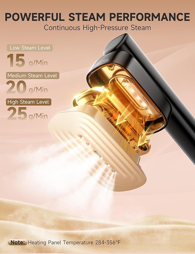 Travel Steamer for Clothes, Portable Handheld Design, Clothing Wrinkles Remover - Image 3