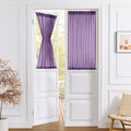 Tollpiz Short Sheer Door Curtains Closet Linen Textured Curtains Sheer Doorway by Tollpiz