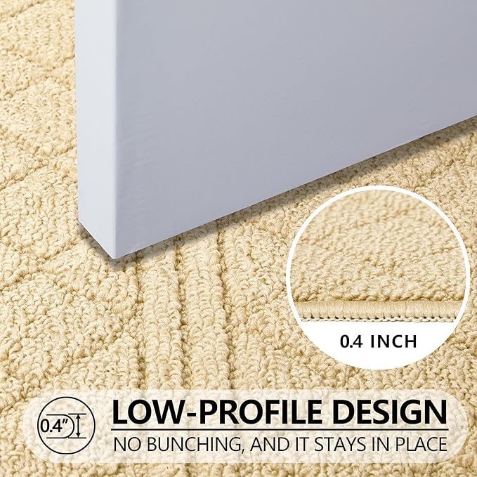 REFETONE Indoor Doormat, Front Back Door Mat 20"x32" Absorbent Rubber Backing - Image 3