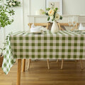 Waterproof Checkered Tablecloth Fabric by Essifunia