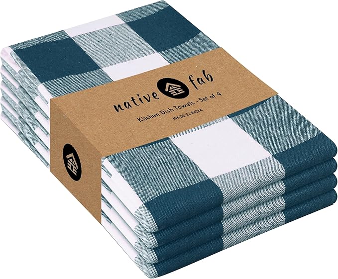 Native Fab 4-Pack Kitchen Towel by NativeFab