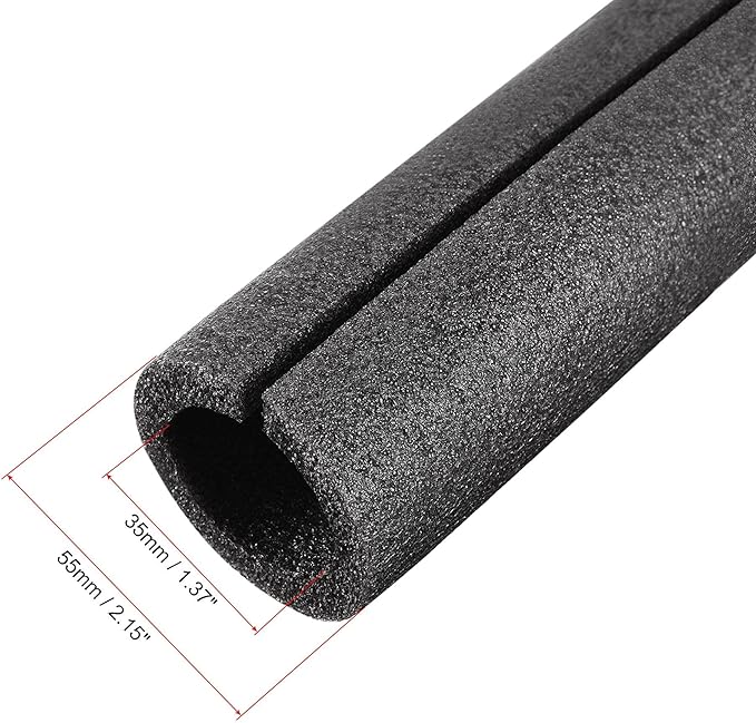 uxcell Foam Tube 1.64 Ft Length 1.37in ID 2.15in OD Hollow Pipe Cover - Image 2