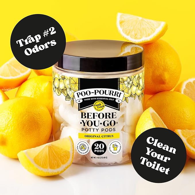 Poo-Pourri Before-You-Go 2-in-1 Toilet Potty Pods, Original Citrus, 20 Ct - Image 2