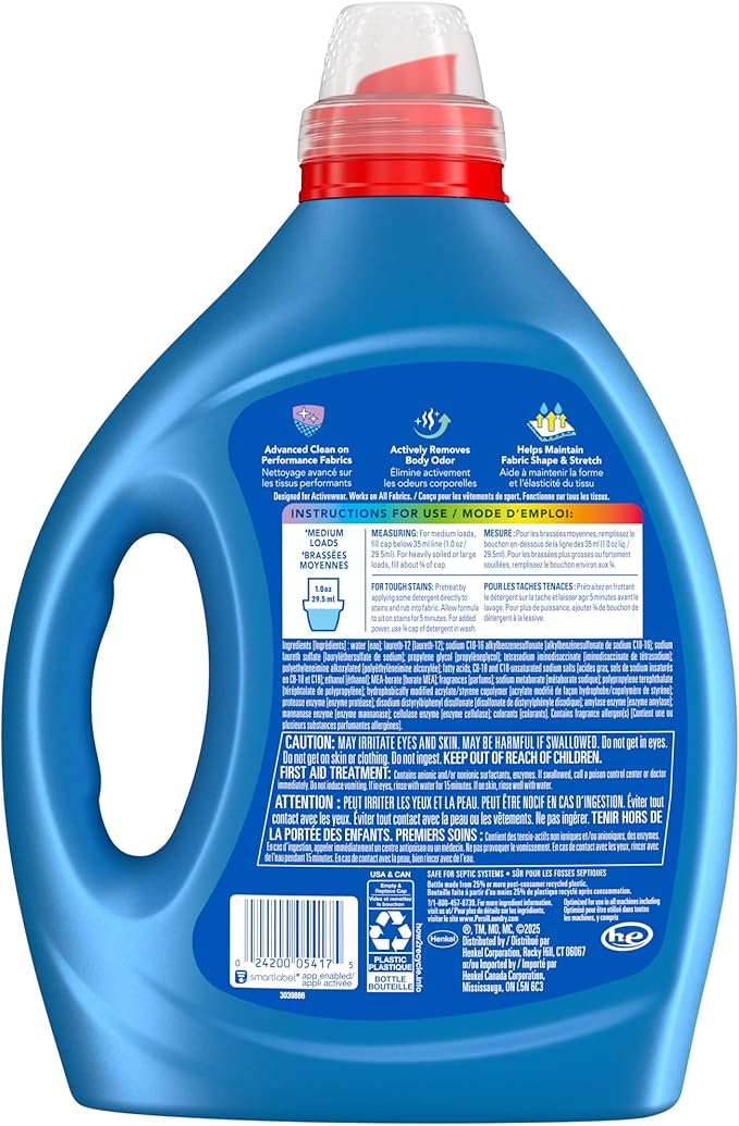Persil Activewear Clean, Liquid Laundry Detergent, High Efficiency, Deep Stain - Image 2