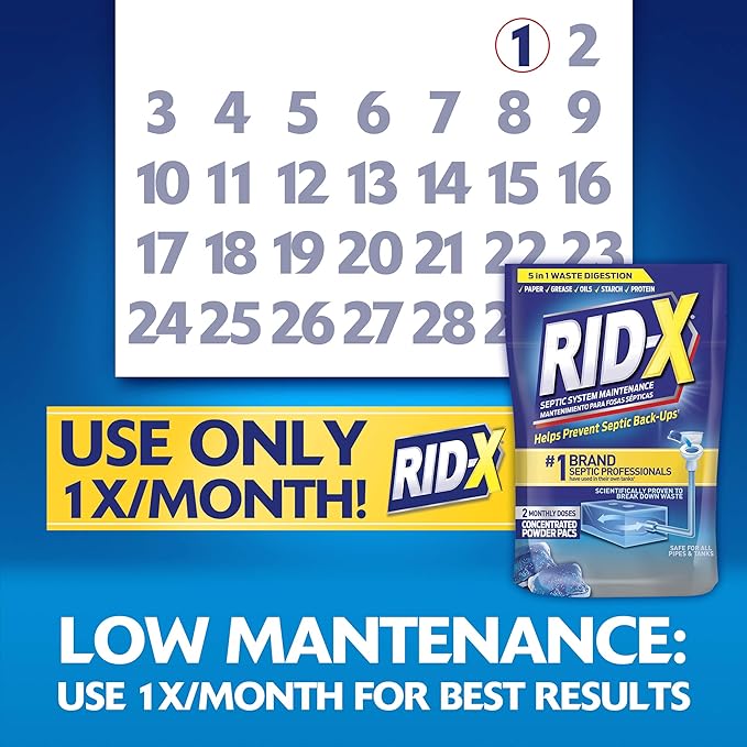 Rid-X Septic System Treatment, Septic Tank Treatment, 3-Monthly Supply Dual - Image 7