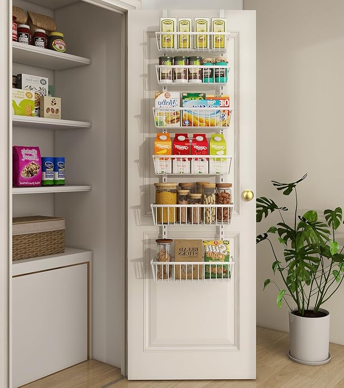 12 Inch Wide Narrow Over The Door Pantry Organizer, Pantry Organization and - Image 9