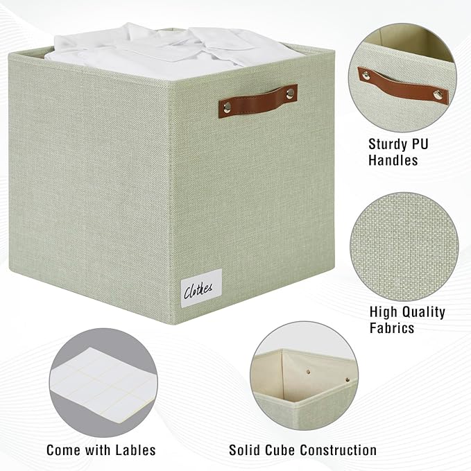 Collapsible Fabric Storage Cube Bins - Image 3