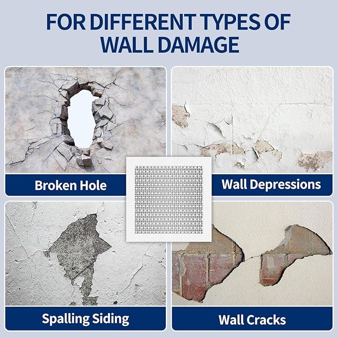 5pcs Drywall Patch Kit, Self-Adhesive Fiberglass Wall Repair Patch Kit & - Image 5