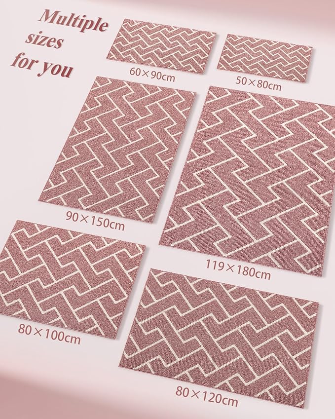 hicorfe Indoor Doormat, Front Back Door Mat Rubber Backing Non Slip Door Mats - Image 2