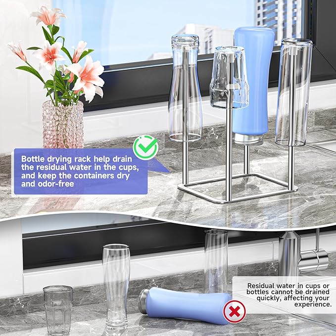 Water Bottle Drying Rack Reusable Bottle Rack Dryer Kitchen Stand Holder - Image 6