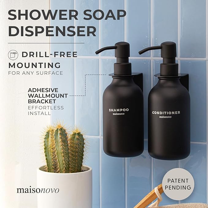 MaisoNovo Shampoo and Conditioner Dispenser - Image 2