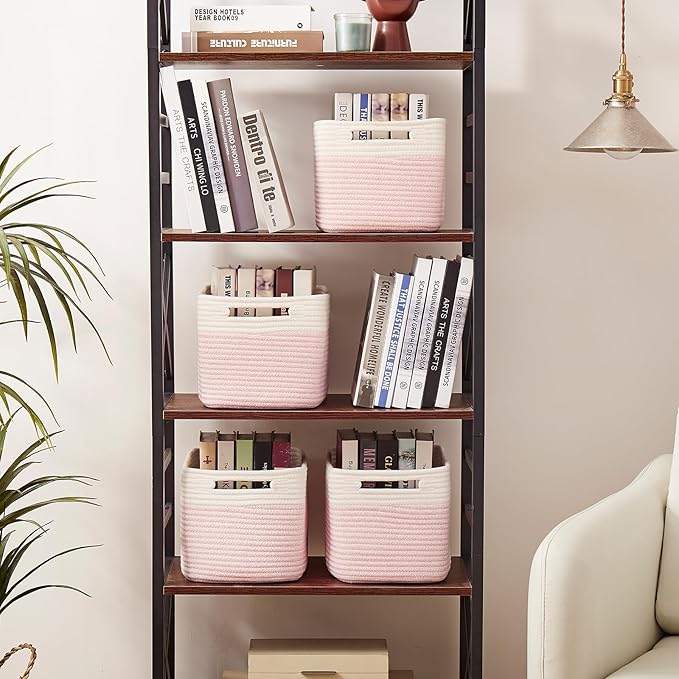 OIAHOMY 4 Pack Storage Baskets for Organizing, Basket for Shelves - Image 4