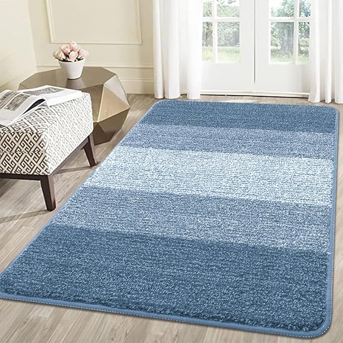 Kitinjoy Indoor Outdoor Door Mat, 59x36 Non-Slip Absorbent Dirt Trapper by Kitinjoy