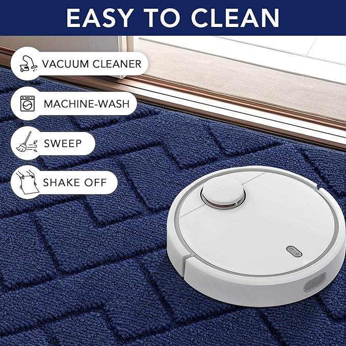 hicorfe Indoor Door Mat, Non Slip Door Mats, Absorbent Resist Dirt Entrance - Image 7