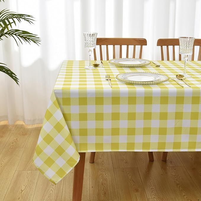 Classic Gingham Buffalo Tablecloth Fabric - Image 9