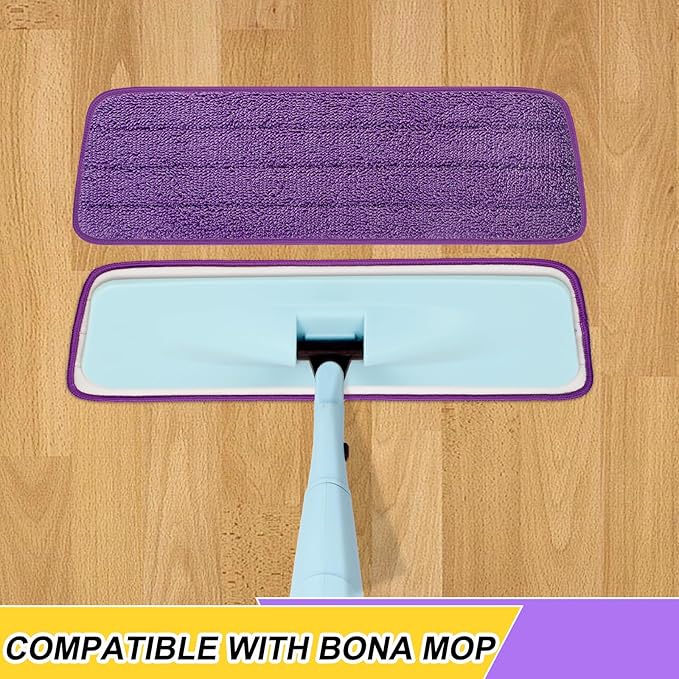 16.5 Inch Reusable Mop Pads Microfiber Spray Mop Replacement Heads - Image 2